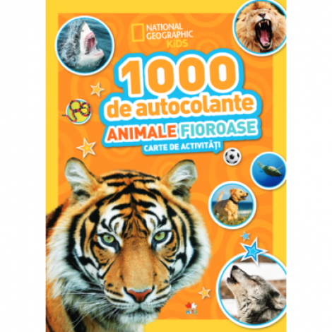 1000 de autocolante. Animale fioroase. Carte de activitati