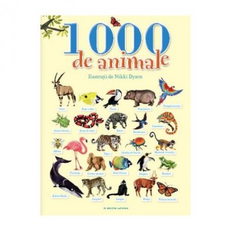 1000 de animale - Ilustratii de Nikki Dyson