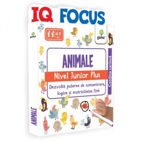 Animale. Nivel Junior Plus. Colectia IQ focus