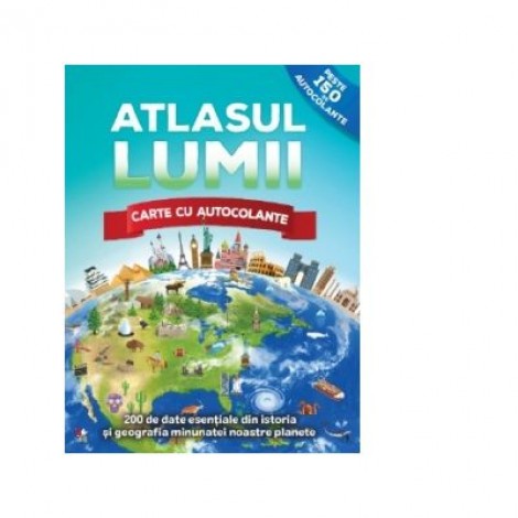 Atlasul lumii. Carte cu autocolante