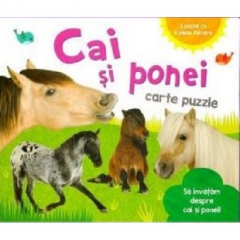 Cai si ponei. Carte puzzle