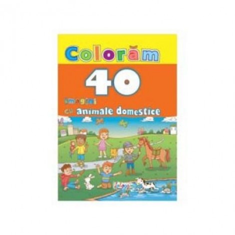 Coloram 40 imagini cu animale domestice