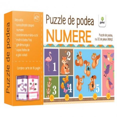 Puzzle de podea. Numere