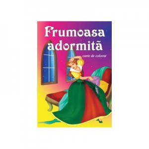 Frumoasa adormita (carte de colorat)