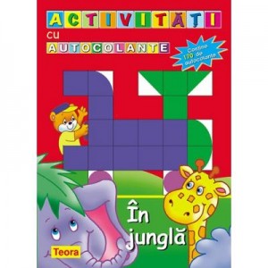 Activitati cu autocolante. In jungla