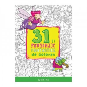 31 de personaje fantastice de colorat