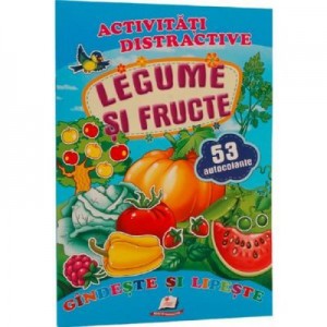 Activitati distractive. Legume si fructe. 53 autocolante