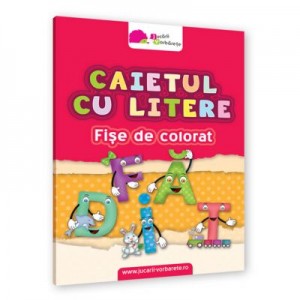 Caietul cu litere. Fise de colorat