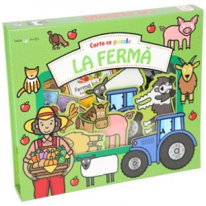 Carte cu puzzle. La ferma. Bebe invata