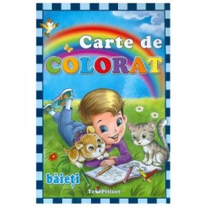 Carte de colorat: Baieti