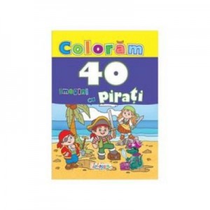 Coloram 40 imagini cu pirati