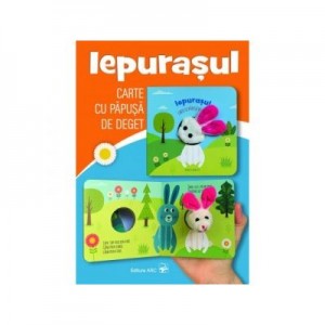 Iepurasul. Carte cu papusa de deget