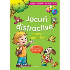 Jocuri distractive pentru timpul liber. Distractiv si educativ. Invata, numara, observa, scrie. Verde