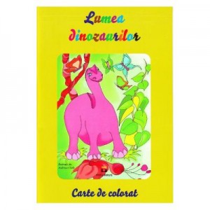 Lumea dinozaurilor. Carte de colorat