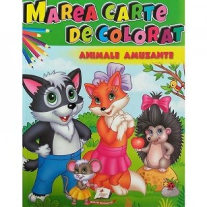 Marea carte de colorat. Animale amuzante