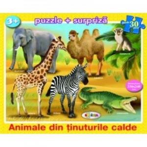 Puzzle Animale din tinuturile calde