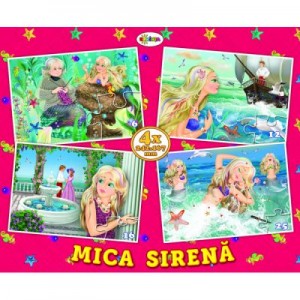 Puzzle Mica Sirena. 4 imagini