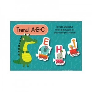 Trenul A-B-C Set cu puzzle - Louise Buckens