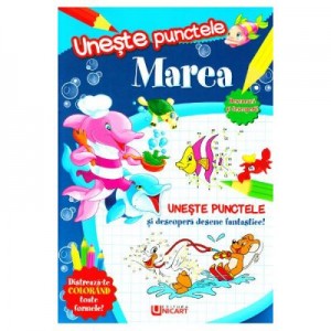 Carte de colorat. Uneste punctele. Marea